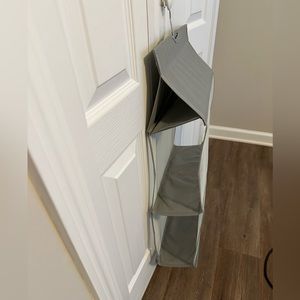 Gray Hanging Closet Organizer